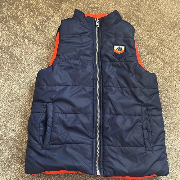 Hanna Andersson Reversible Puffer Vest Size 120 - Picture 1 of 14